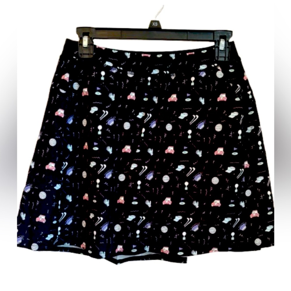 Kyodan Golf Skort Womens Size XS Athletic Skirt Navy Blue Golf Theme Pockets NWT
